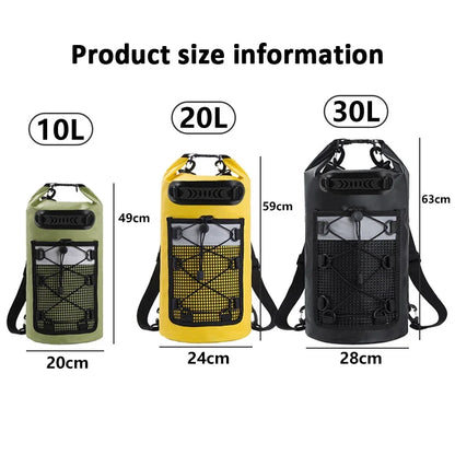 20L or 30L Waterproof PVC Dry Bag Backpack