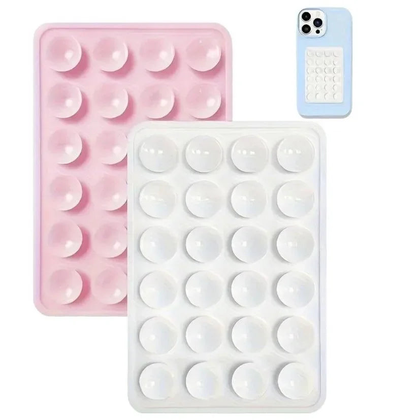 Silicone Suction Cup Phone Holder Pad Anti-Slip Wall & Desk Mount