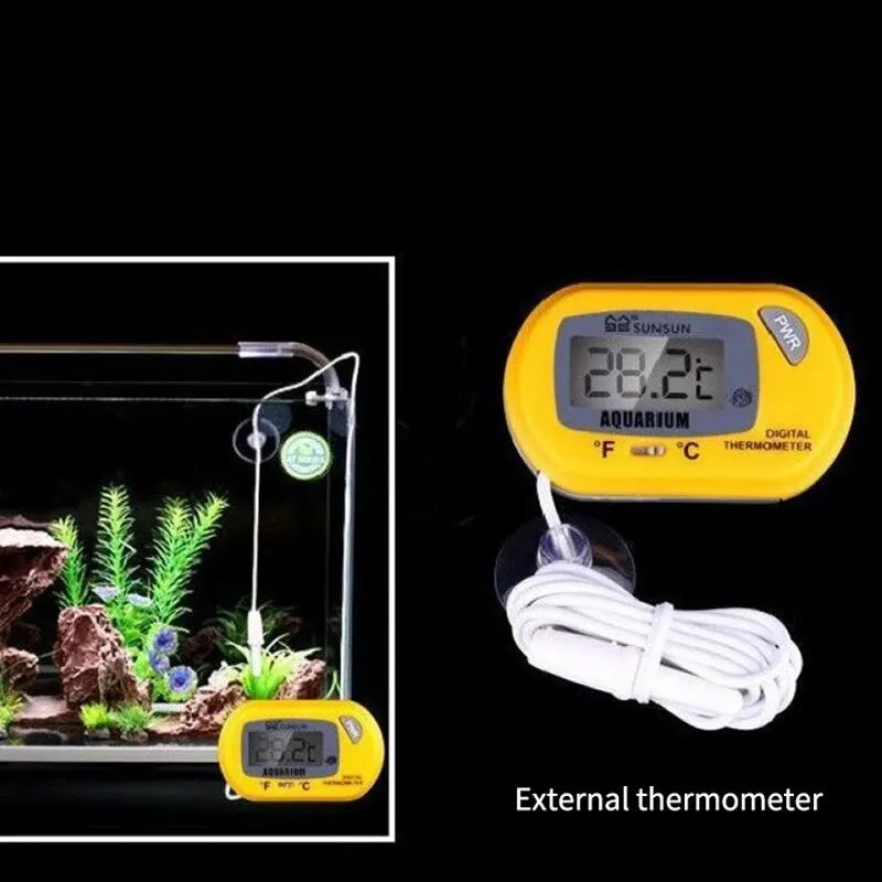 Thermometer Fish Tank Aquarium Electronic Digital Reptile Turtle Diving Pet Box Suction Cup