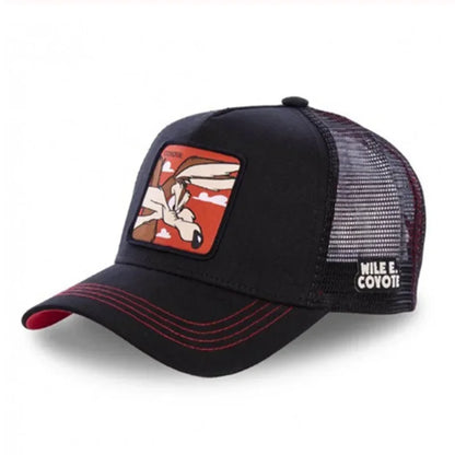 Unisex Anime Cartoon Cotton Trucker Snapback Cap