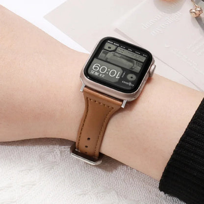 Slim Leather Band for Apple Watch, 40–49mm, Women’s Style