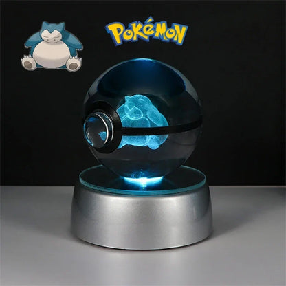 Pokémon 3D Crystal Ball with LED Light Base