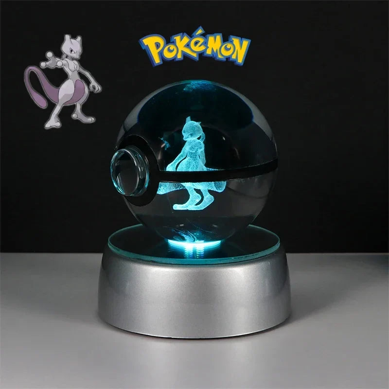 Pokémon 3D Crystal Ball with LED Light Base