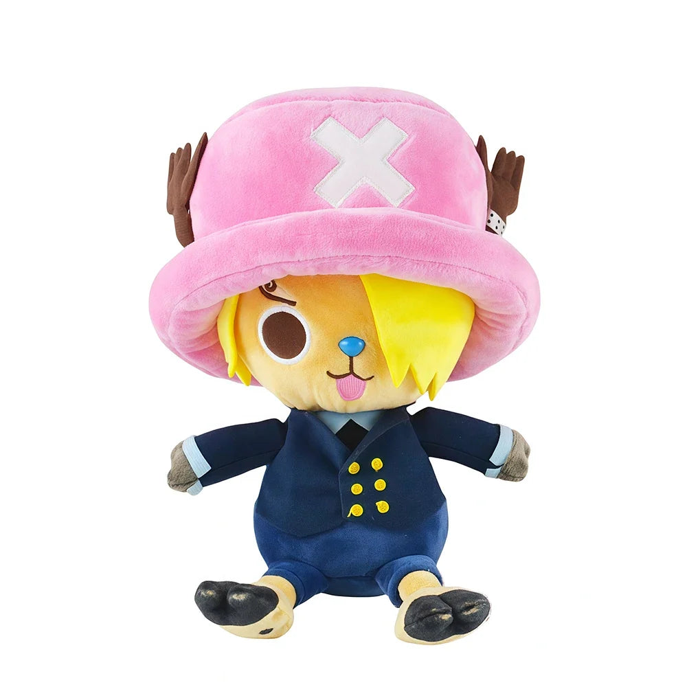 25CM One Piece Luffy Chopper Ace Zoro Plush Doll