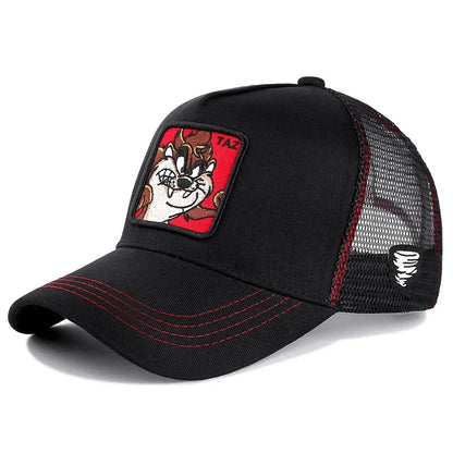 Unisex Anime Cartoon Cotton Trucker Snapback Cap