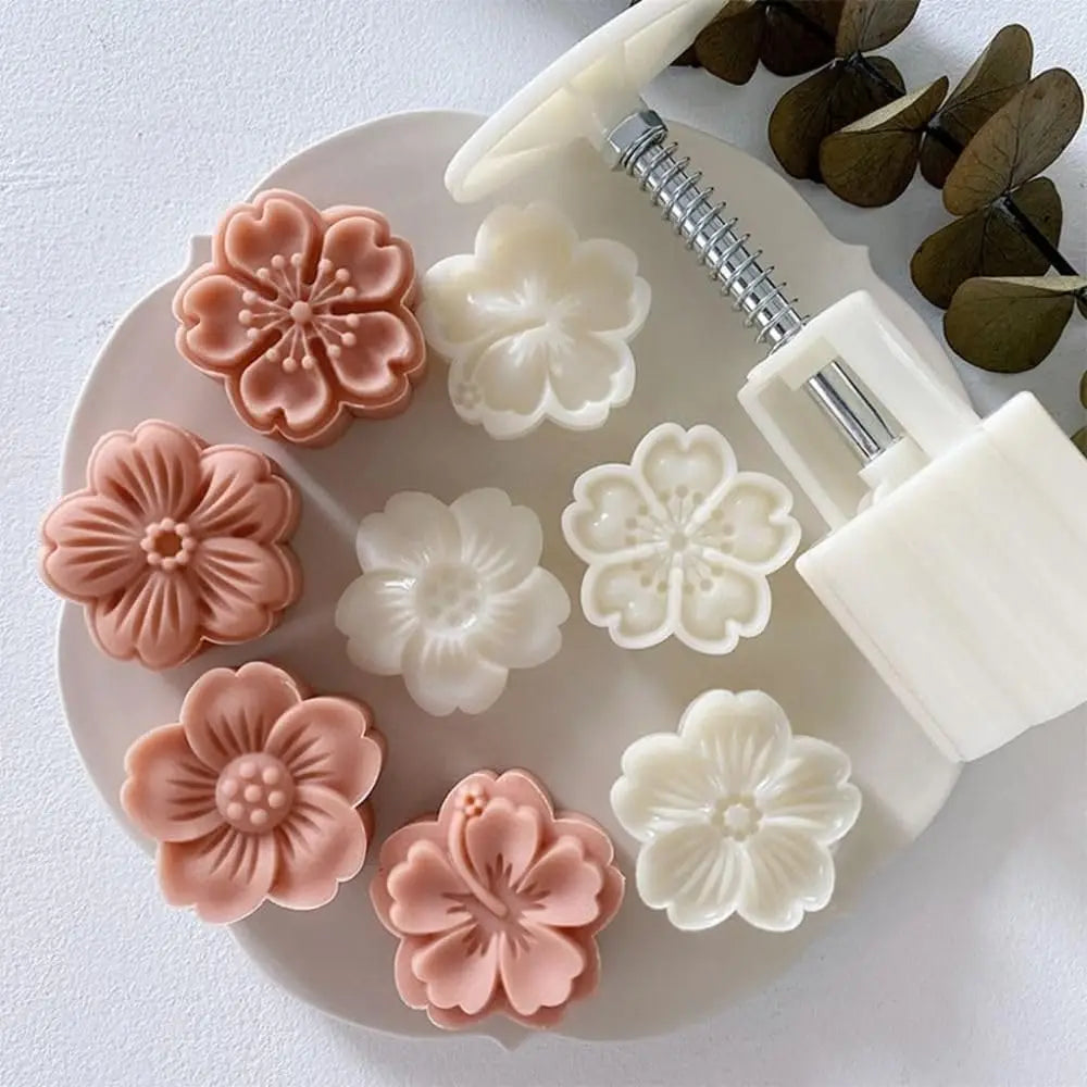 Mooncake Mold DIY Hand Press – Pastry & Mung Bean Cake Stamp