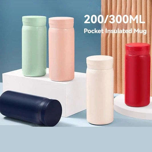 Mini Insulated Vacuum Flask – Stainless Steel, Leak-Proof, 200ml & 300ml
