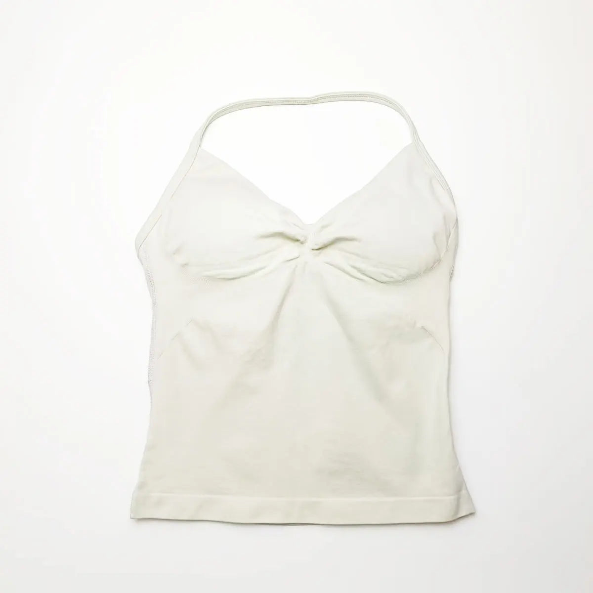 Nclagen Gym Longline Strappy Top Women Seamless Yoga Tank Removable Pads V Neck Workout Clothes