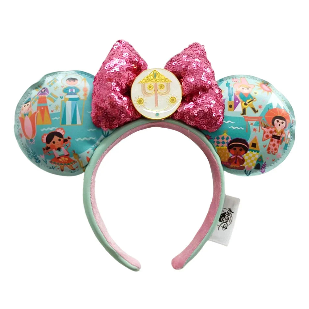 Disney Mickey Minnie Ears Headband – Sequin Bow Costume Cosplay