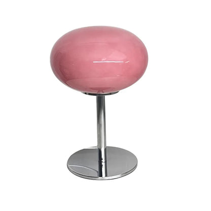 Macaron Glass Table Lamp – USB Dimmable 3-Color Retro Light