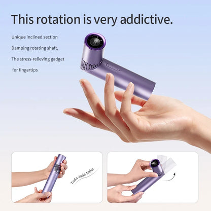 Lipstick Mini Handheld Fan – Brushless Motor, Foldable & Portable