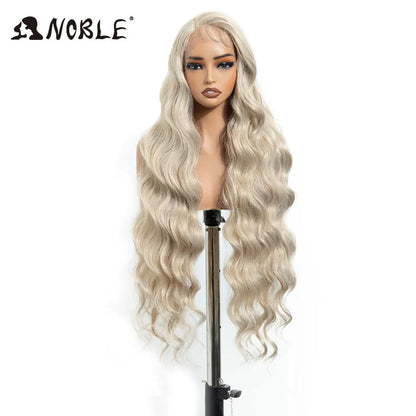 Lace Part Synthetic Wig – 36" Long Wavy Body Wave, 150% Density, Multi-Color