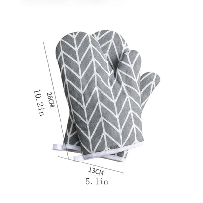 Oven Mitts Heat Resistant Kitchen Gloves – Set of 2