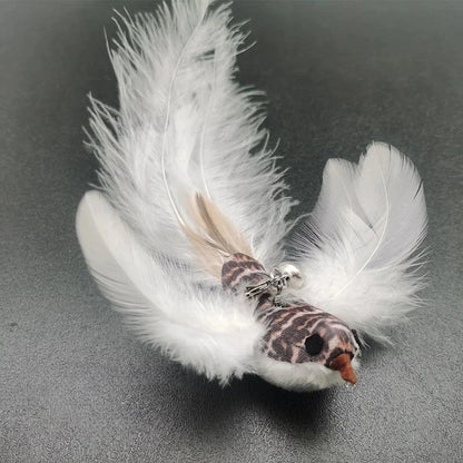 Funny Bird Feather Cat Wand Bell Accessories Interactive Toys Cats Kitten Hunting Teaser Exercise