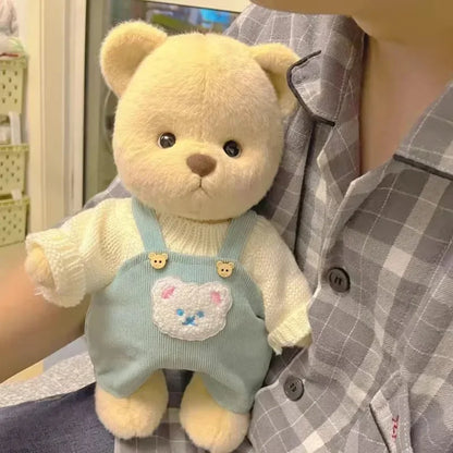 Dress-Up Teddy Bear Plush Toy with Changeable Outfits – Cute Stuffed Animal Doll