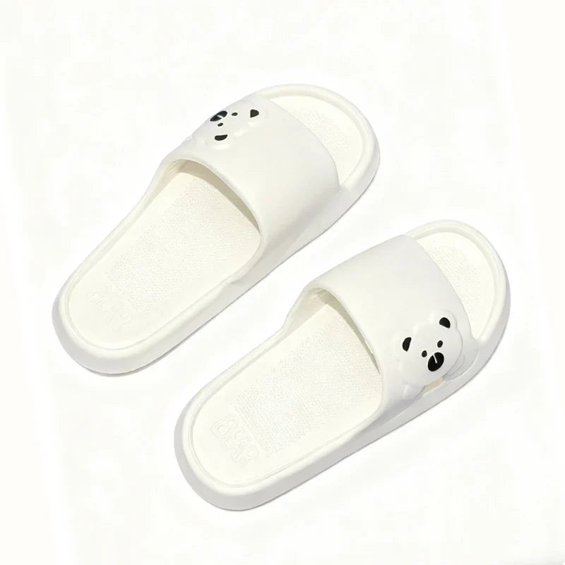 Cute Cartoon Bear EVA Slippers for Women Summer Indoor Slides