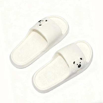 Cute Cartoon Bear EVA Slippers for Women Summer Indoor Slides