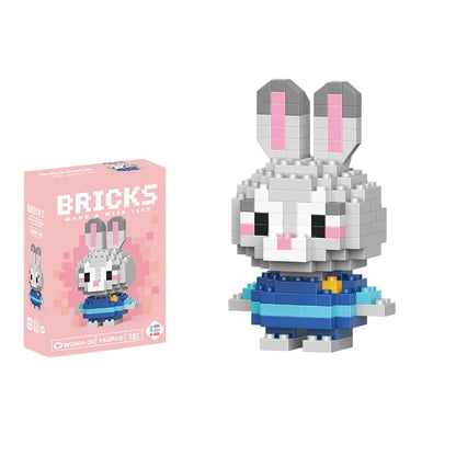 Cartoon Character Mini Building Blocks Set – DIY Brick Figures