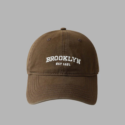 Korean Letter Embroidered Baseball Cap – Unisex Adjustable