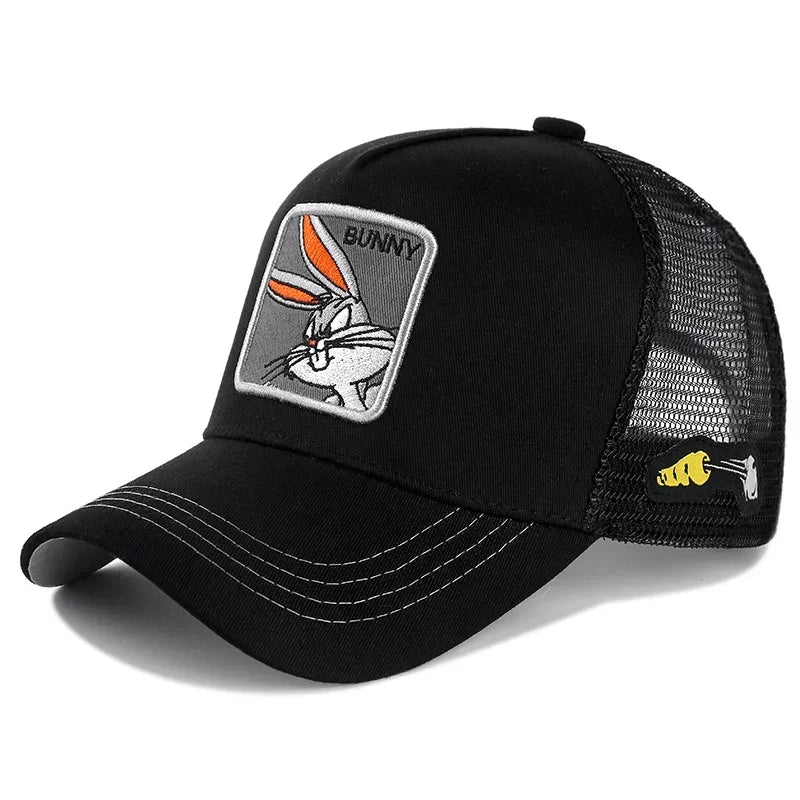 Unisex Anime Cartoon Cotton Trucker Snapback Cap