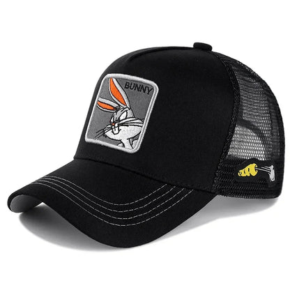 Unisex Anime Cartoon Cotton Trucker Snapback Cap