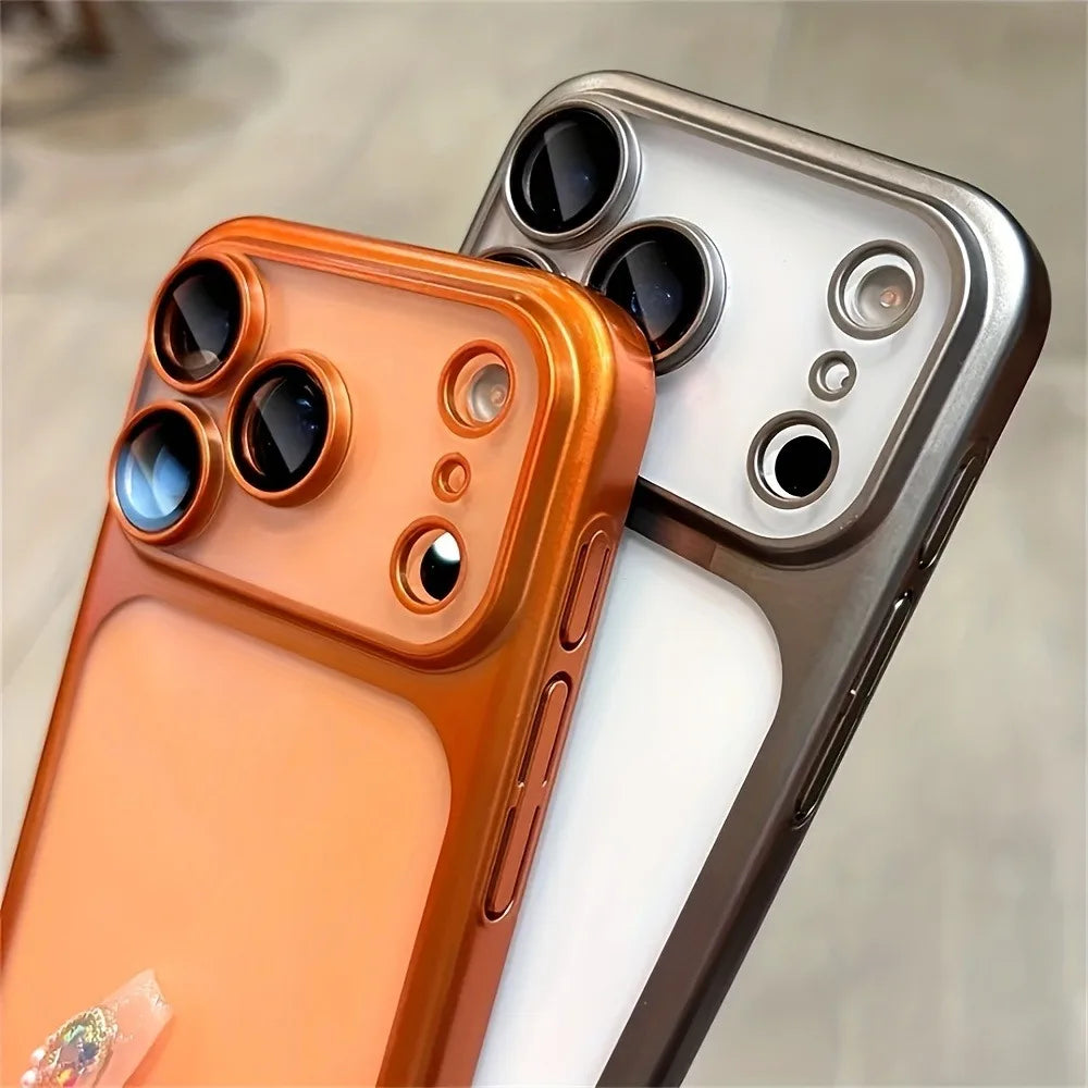 Plating Color PC Transparent iPhone Case