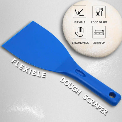 Pizza Dough Scraper & Spatula Cutter with Hanging Hook