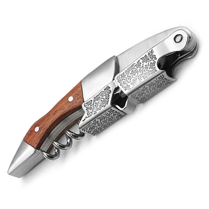 Double Hinged Wine Opener Corkscrew – Bartender Waiter Key