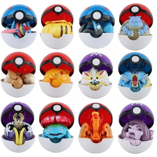 Pokemon Ball Action Figure with Pikachu – Collectible Set