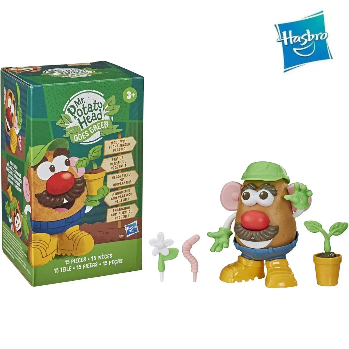 Mr. Potato Head Goes Green Action Figure Set – 15 Pieces