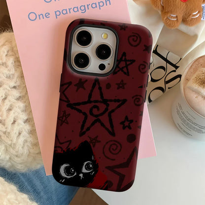Starred Cat iPhone Case