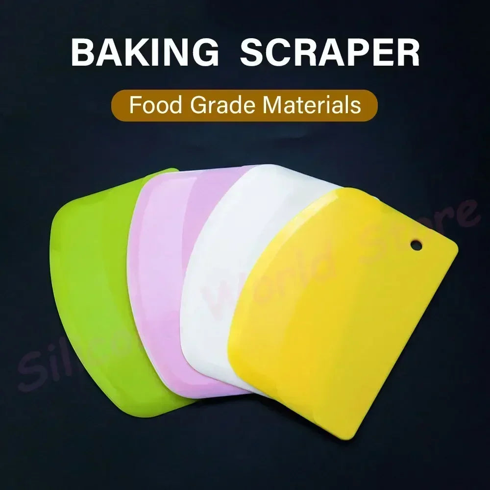 Plastic Dough Scraper & Cake Smoother – Baking Tool