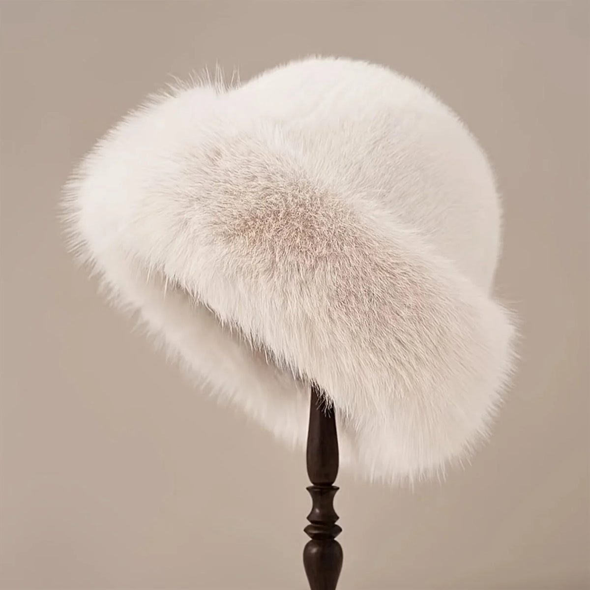 Faux Fur Winter Hat for Women – Warm Fluffy Beanie with Ear Protection
