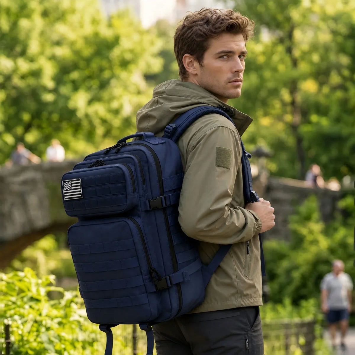 45L Tactical MOLLE Backpack – Large Capacity Outdoor Travel Bag
