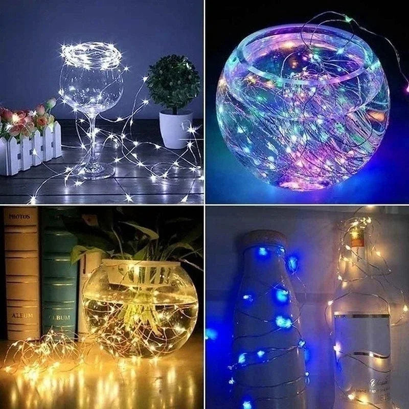 Fairy String Lights Battery Powered – Mini LED Wire for Home, Garden & Wedding Decor