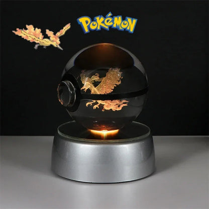Pokémon 3D Crystal Ball with LED Light Base