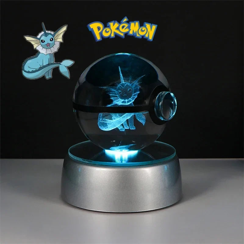 Pokémon 3D Crystal Ball with LED Light Base
