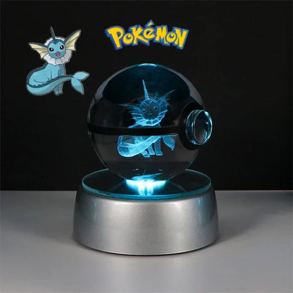 Pokémon 3D Crystal Ball with LED Light Base