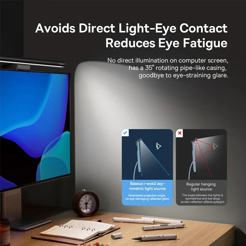 Monitor Screen Light Bar – USB Clip-On Desk Lamp for PC & Laptop