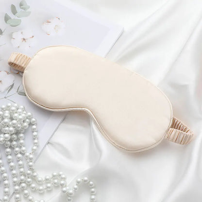 Double-Sided Silk Sleep Eye Mask, Breathable Light-Blocking Travel Blindfold