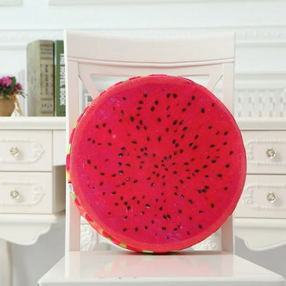 3D Print Round Throw Pillow – Novelty Plush Cushion for Couch & Chair