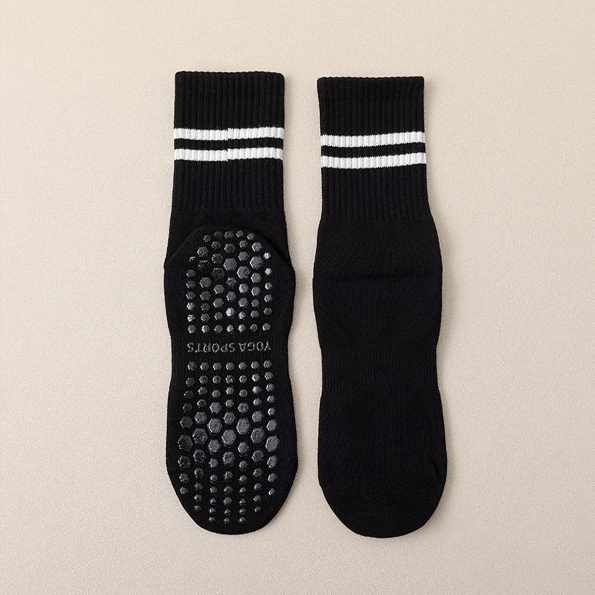 Grip Socks for Women – Non-Slip Pilates & Yoga (4 Pairs)