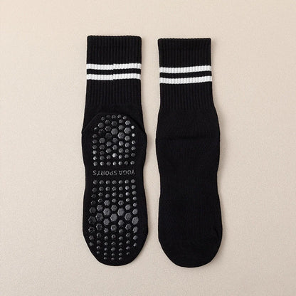 Grip Socks for Women – Non-Slip Pilates & Yoga (4 Pairs)