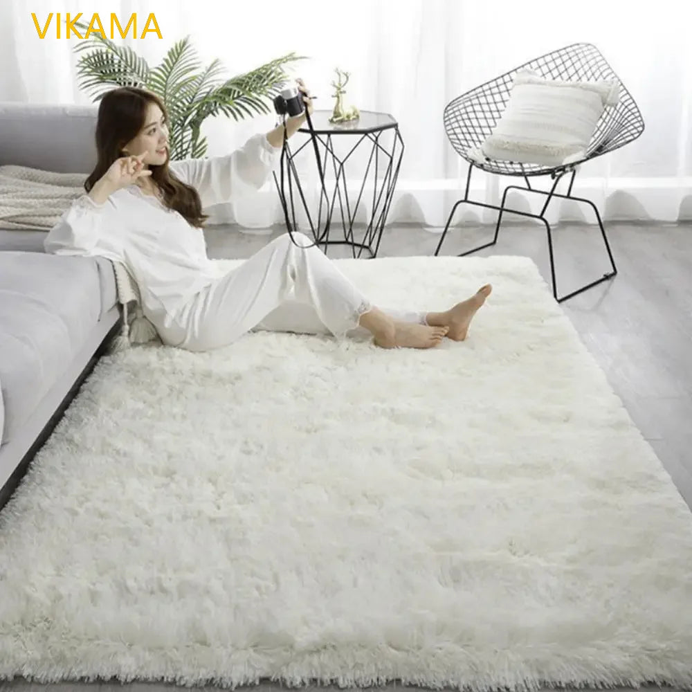 Plush Shag Carpet – Ultra-Soft High-Pile Area Rug for Bedroom & Living Room