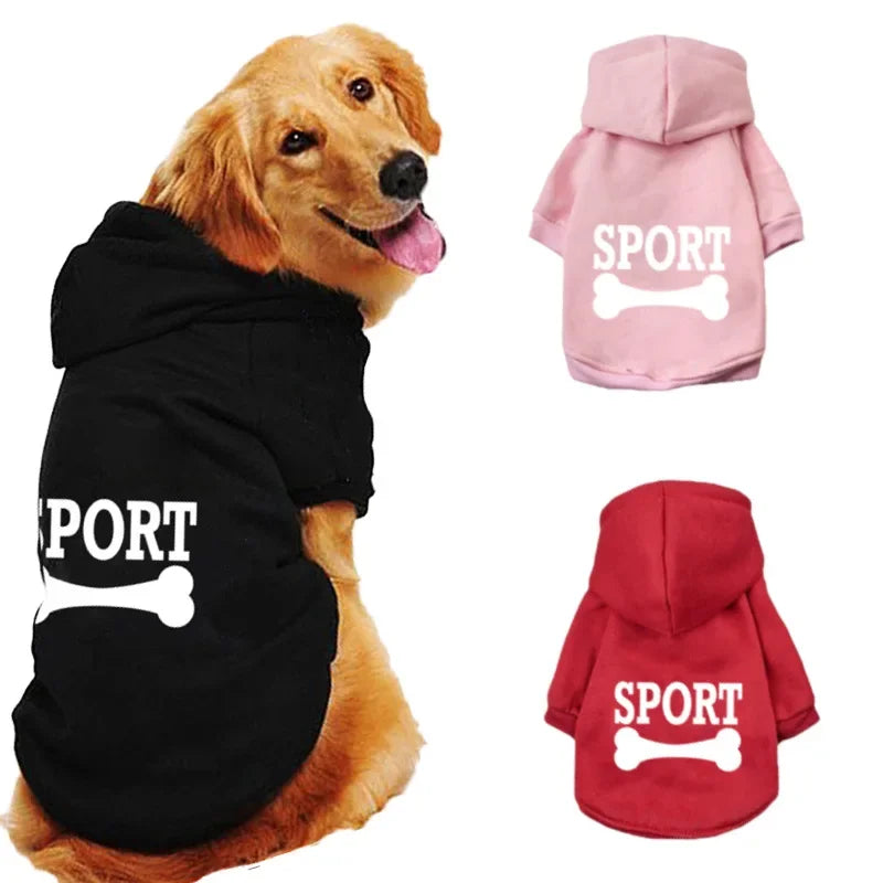Dog Clothes Pet Popular Hoodie Large Medium Small Pet Clothes Casual Warm Dog
