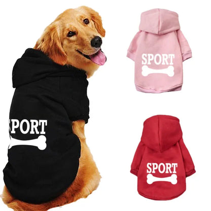 Dog Clothes Pet Popular Hoodie Large Medium Small Pet Clothes Casual Warm Dog