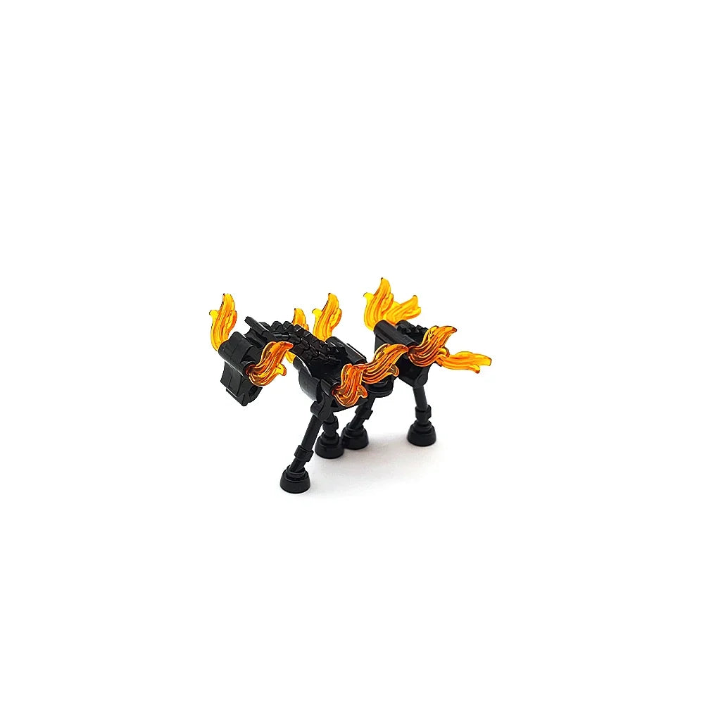 Halloween Skeleton Army Building Blocks Minifigures – Skeleton Horse MOC Figures