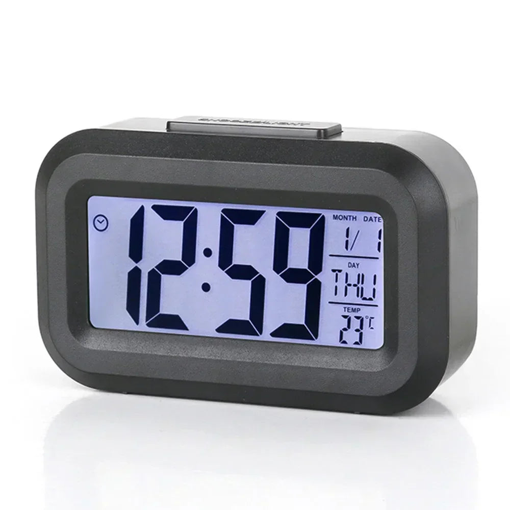 LED Digital Alarm Clock with Backlight & Temperature Display