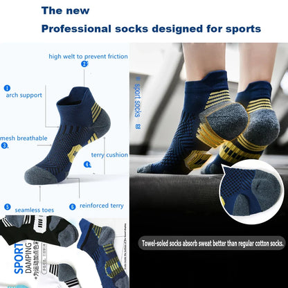 3 Pairs Quick Dry Non Slip Sports Socks