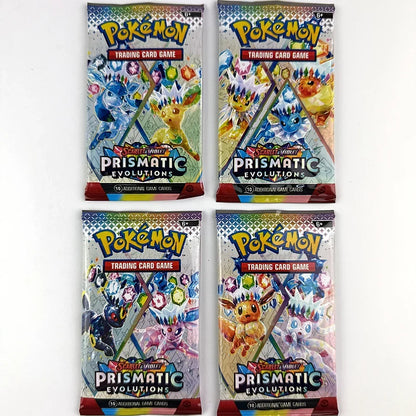 10/20PCS Pokémon Prismatic Evolutions 151 Booster Card Pack